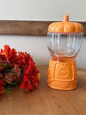 Target Orange Gumball Machine Kitchen Canister
